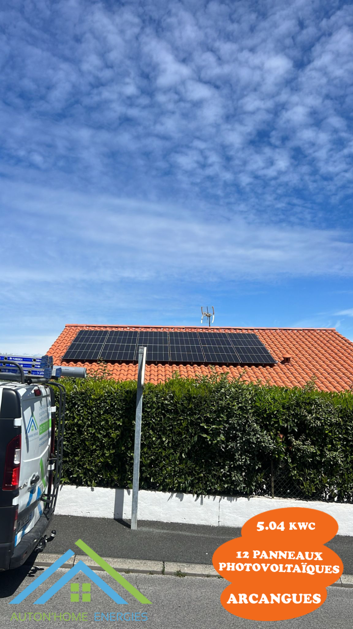 12 panneaux photovoltaiques Arcangues