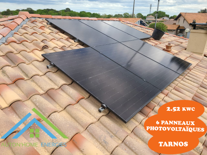 6 Panneaux photovoltaiques Tarnos