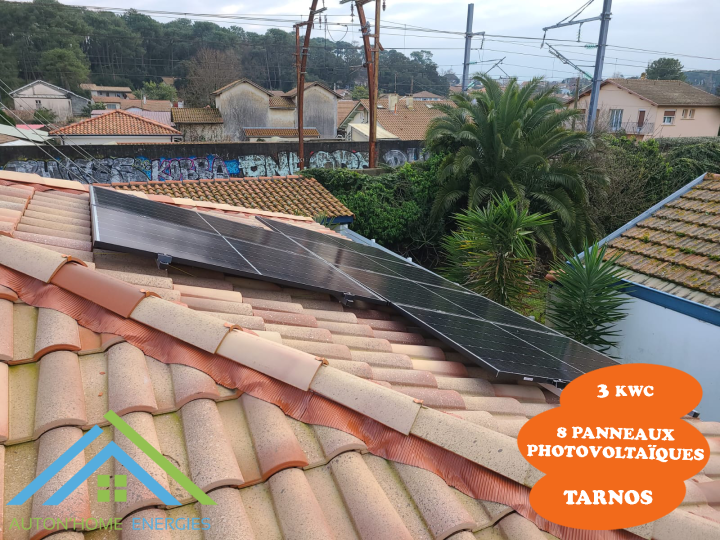 8 Panneaux photovoltaiques Tarnos